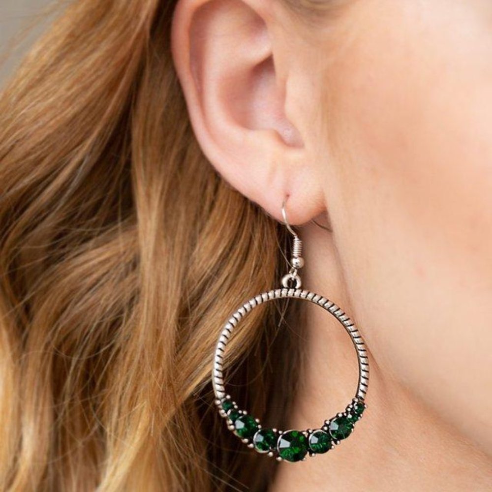 Self-Made Millionaire - Green Earrings